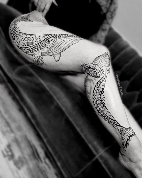 Polynesisches Tattoo Berlin - Wale
