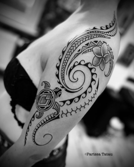 Polynesisches Tattoo Berlin - Schlidkröte